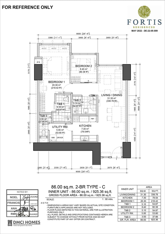 Fortis-Residences-2-Bedroom-Type-C-Inner-Unit-86sqm