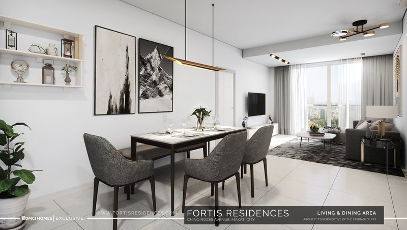 Fortis Residences - 2BR Living and Dining Area