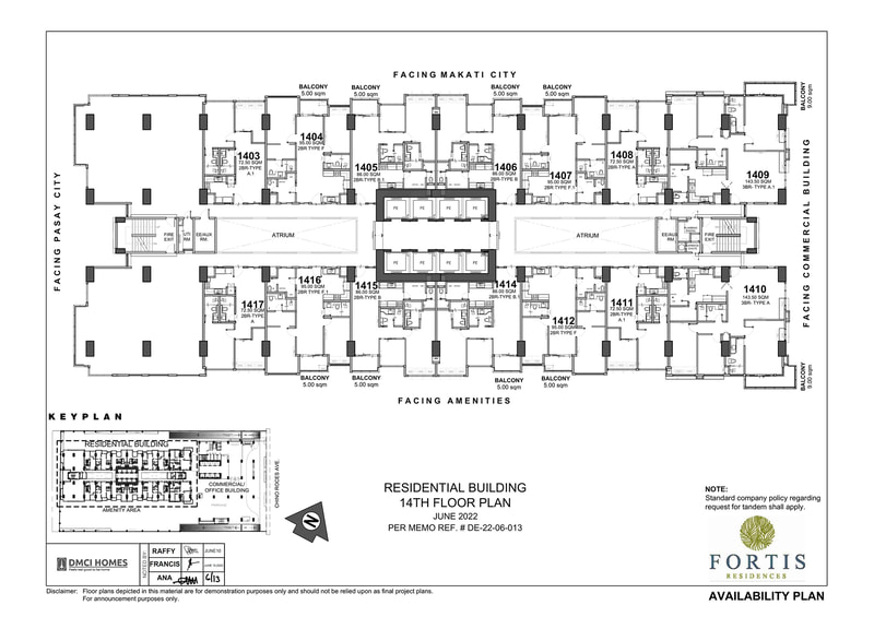 Fortis-Residences-Residential-Building-14th-Floor-Plan