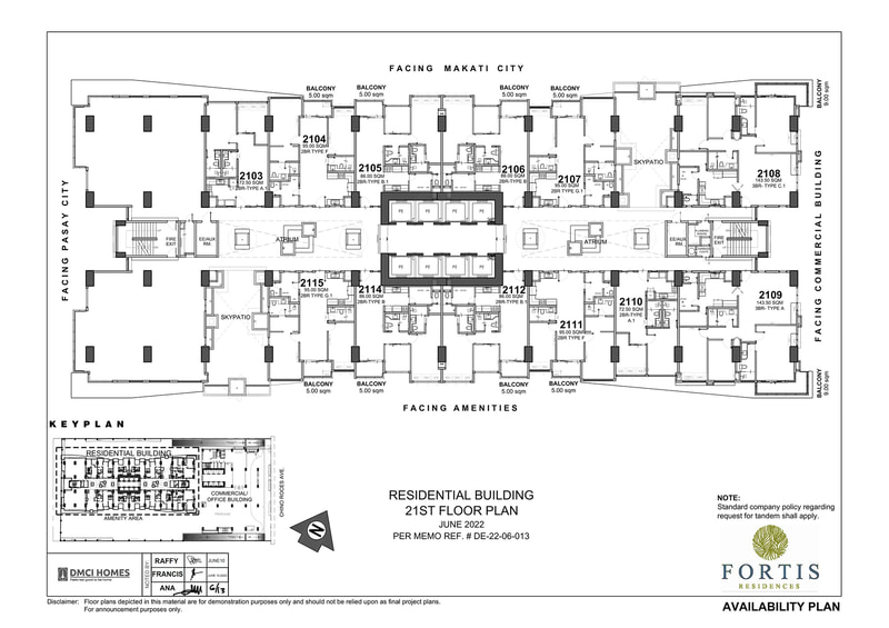 Fortis-Residences-Residential-Building-21st-Floor-Plan