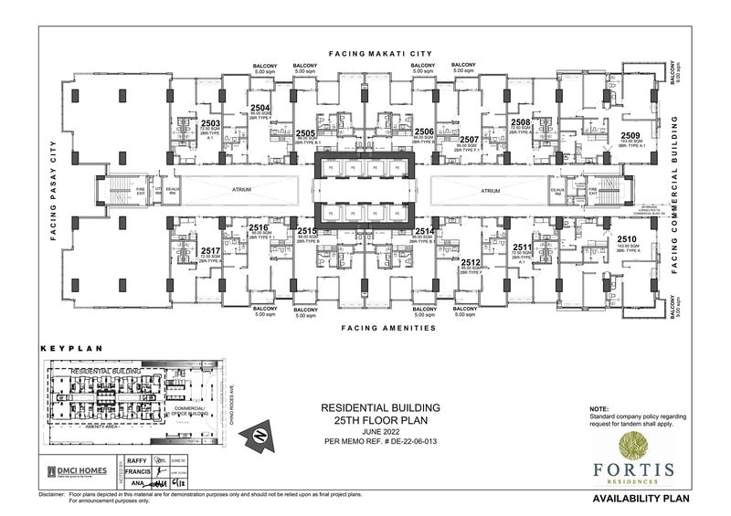 Fortis-Residences-Residential-Building-25th-Floor-Plan