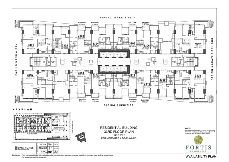 Fortis-Residences-Residential-Building-33rd-Floor-Plan