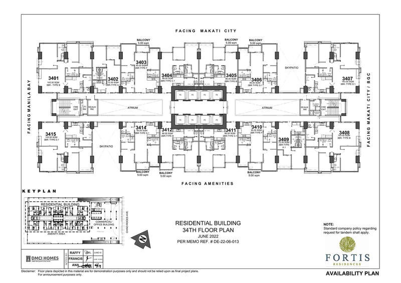 Fortis-Residences-Residential-Building-34th-Floor-Plan
