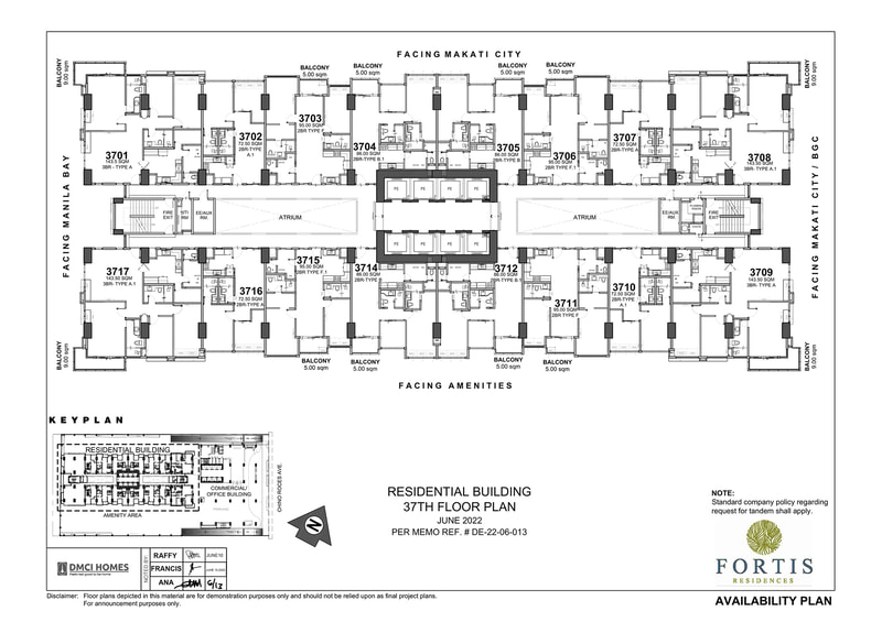 Fortis-Residences-Residential-Building-37th-Floor-Plan