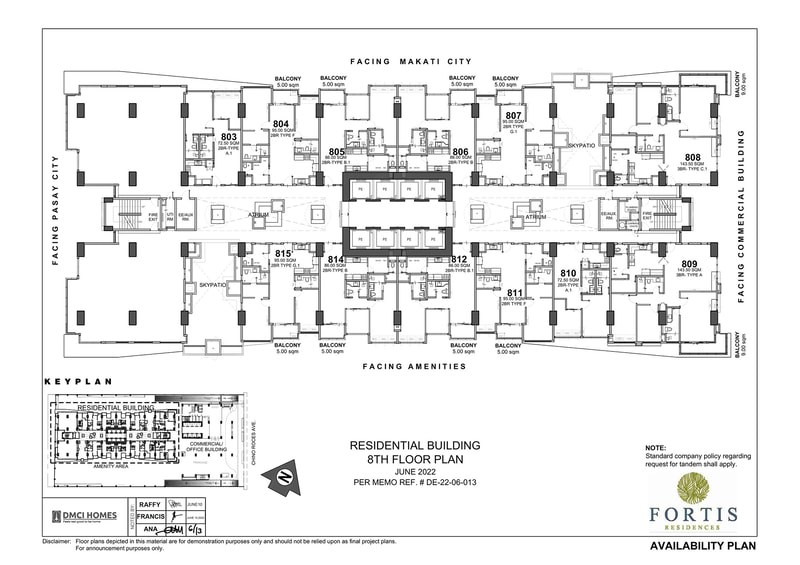 Fortis-Residences-Residential-Building-8th-Floor-Plan