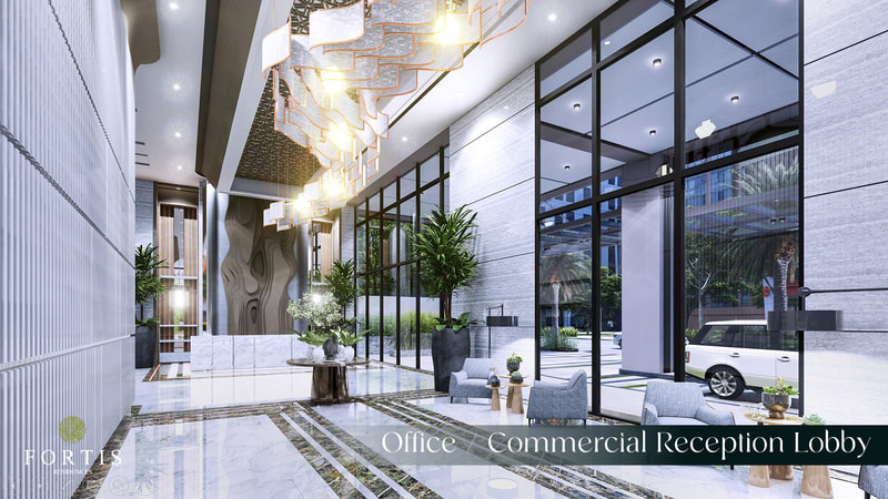 DMCI Fortis Residences Makati Office/ Commercial Reception Lobby